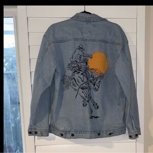 Cobra Oversized Western Denim Jacket Size M